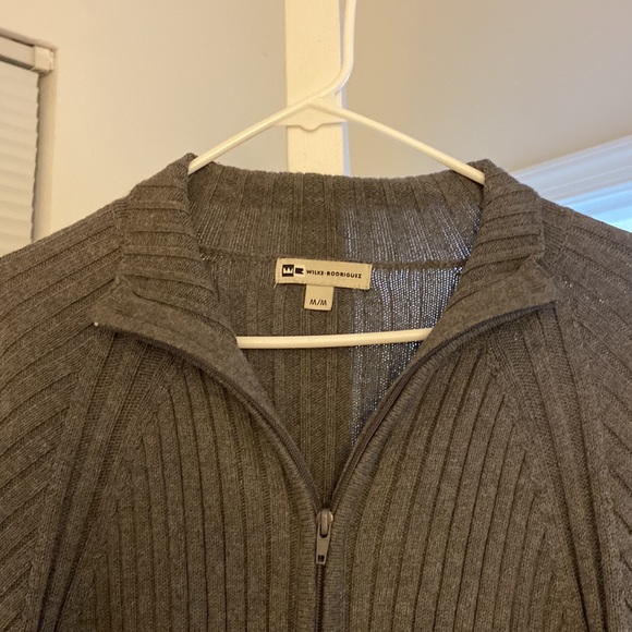 Wilke Rodriguez grey zipper cardigan. - Picture 2 of 5